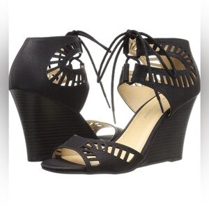 CL by Chinese Laundry Women's Black Wedge Sandal, 7.5 M US, New